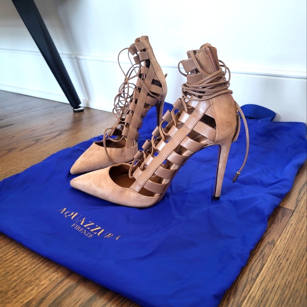 COPY - Aquazurra Amazon Lace-up Pump